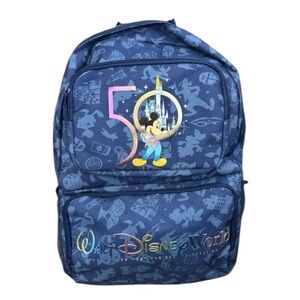 Walt Disney World 50th Anniversary Mickey Mouse Backpack w/ Insulated Lunchbox.